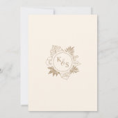 ロマンチックな熱帯の緑の結婚式の日付を保存 招待状 (裏面)