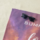 ロマンチックな熱帯ビーチサンセットタオル ビーチタオル (インサイチュ)