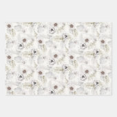 ロマンチックな熱帯フローラ包装紙シート ラッピングペーパーシート (正面3)