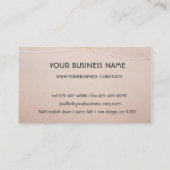 ロマンチックな熱帯島のビーチのアクセントのパイナップル 名刺 (裏面)