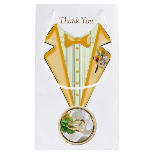 ロマンチックな熱帯抱き枕 スモールペーパーバッグ (裏面)