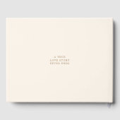 ロマンチックな熱帯結婚緑 ゲストブック (裏面)