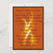 ロマンチックな燃え結婚る炎 招待状 (正面)