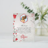 ロマンチックな父の日の夫婦撮影 シーズンポストカード (スタンド正面)