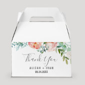 ロマンチックな牡丹の花ありがとう結婚。 フェイバーボックス