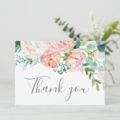 ロマンチックな牡丹の花サンキューカード サンキューカード (スタンド正面)