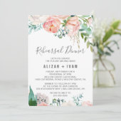 ロマンチックな牡丹の花リハーサルディナー 招待状 (スタンド正面)