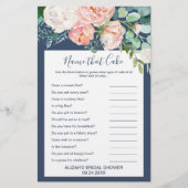 ロマンチックな牡丹の花 |そのケーキゲームのブルーネーム チラシ (正面)