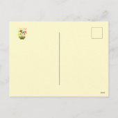 ロマンチックな牧草地 – エレガントフローラ誕生日Touch シーズンポストカード (裏面)