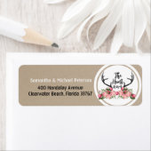 ロマンチックな狩りはア素朴ントラーフローラ結婚の ラベル (インサイチュ)