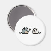 ロマンチックな猫 マグネット (正面/裏面)