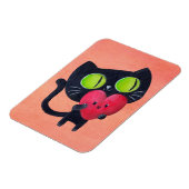 ロマンチックな猫 マグネット (左側)