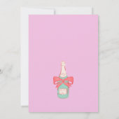 ロマンチックな甘いバレンタインパステルの色誕生日 招待状 (裏面)