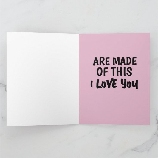 ロマンチックな甘い夢はこのカードでできている カード (内部)