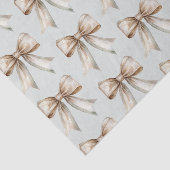 ロマンチックな田園風グリーン・ホワイト・ゴールドのボウウェディング 薄葉紙 (詳細)