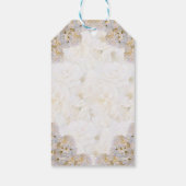 ロマンチックな白いバラのギフトタグ ギフトタグ (裏面)