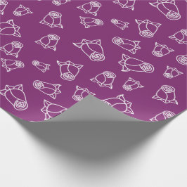 ロマンチックな白いバラの花束 ラッピングペーパー シームレス