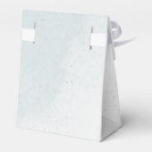 ロマンチックな白い海軍と埃っぽい青結婚い花 フェイバーボックス (裏面サイド)