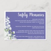 ロマンチックな白い花の安全結婚対策のenc エンクロージャーカード (正面)