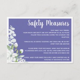 ロマンチックな白い花の安全結婚対策のenc エンクロージャーカード