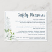 ロマンチックな白い花の安全結婚対策 エンクロージャーカード (正面)