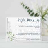 ロマンチックな白い花の安全結婚対策 エンクロージャーカード (スタンド正面)