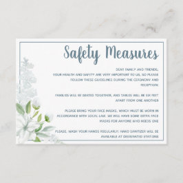 ロマンチックな白い花の安全結婚対策 エンクロージャーカード