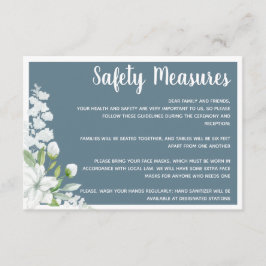 ロマンチックな白い花の安全結婚対策 エンクロージャーカード