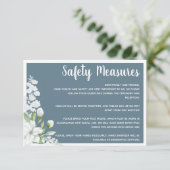 ロマンチックな白い花の安全結婚対策 エンクロージャーカード (スタンド正面)