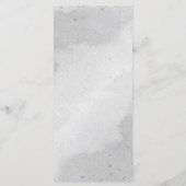 ロマンチックな白い花の結婚緑 メニュー (裏面)