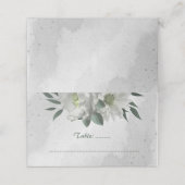 ロマンチックな白い花結婚植物学 プレイスカード (外部開封)