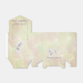 ロマンチックな白パーソナライズされたい結婚鳩 フェイバーボックス (折り畳みなし)