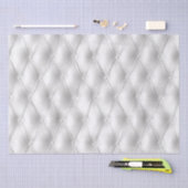 ロマンチックな白フェイク革 薄葉紙 (クラフト)