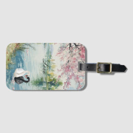 ロマンチックな白人湖の愛 ラゲッジタグ