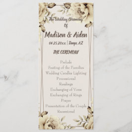 ロマンチックな白素朴バラフラットプログラム プログラム