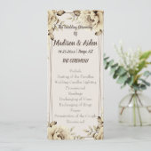 ロマンチックな白素朴バラフラットプログラム プログラム (スタンド正面)