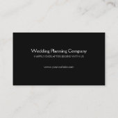 ロマンチックな白鳥の白黒の名刺 名刺 (裏面)