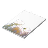 ロマンチックな白、黄色、オレンジ、黄金色の琥珀のバラ ノートパッド (回転)