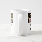 ロマンチックな瞬間パーソナライズされたの写真 ジャンボコーヒーマグカップ (裏面)