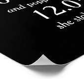 ロマンチックな瞬間 オーダーメイドのデート オーダーメイドの結婚式 ポスター (角)