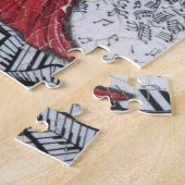 ロマンチックな社交ダンスのダンサー ジグソーパズル (側面)