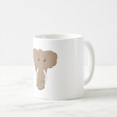 ロマンチックな私は象が大好き コーヒーマグカップ (正面右)
