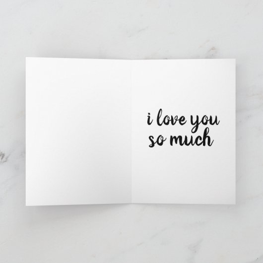ロマンチックな私を愛する彼の夫のためのカード カード (内部)