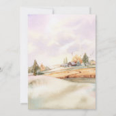 ロマンチックな秋のカボチャモノグラム | Old Barn 招待状 (裏面)