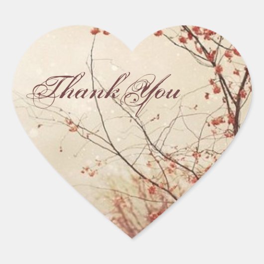 ロマンチックな秋のパリヴィンテージ結婚式の招待状 ハートシール (正面)