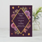 ロマンチックな秋の結婚ダリア セーブザデート (スタンド正面)