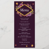 ロマンチックな秋の結婚ダリア メニュー (正面)