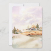 ロマンチックな秋の結婚式 招待状 (裏面)