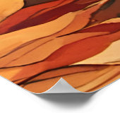 ロマンチックな秋の花 ポスター (角)