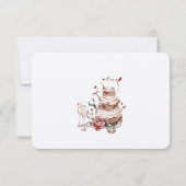 ロマンチックな秋オレンジスパイスRSVPカード 招待状 (裏面)